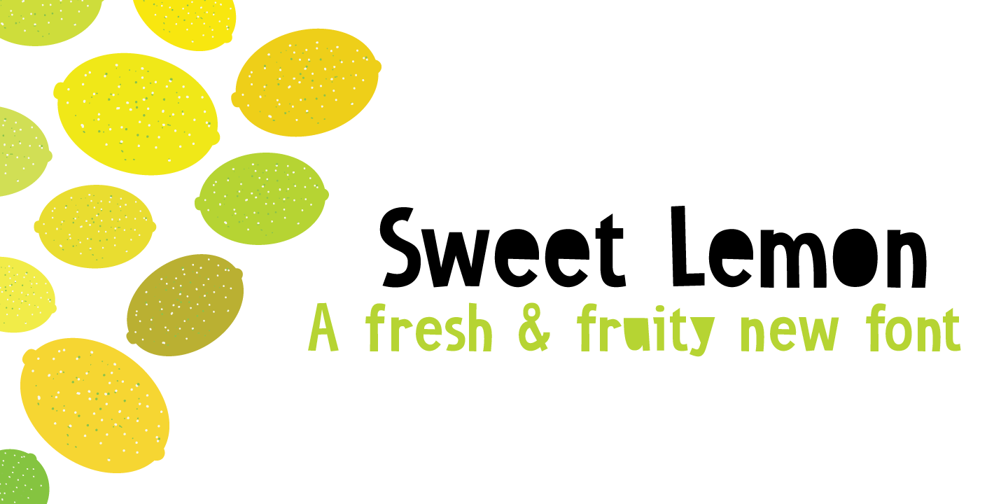 Sweet Lemon DEMO font